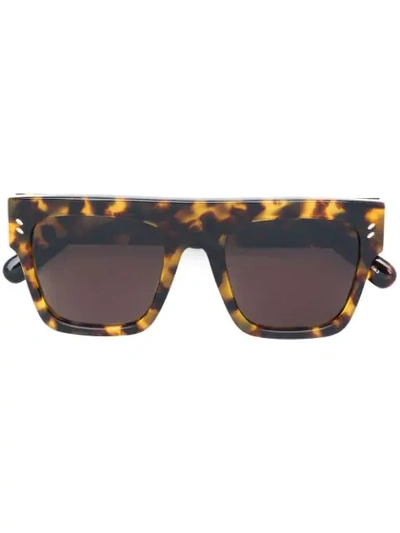 Shop Stella Mccartney Tortoiseshell Effect Sunglasses