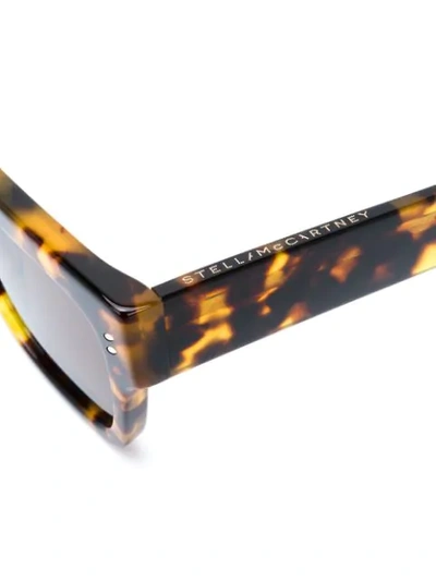 Shop Stella Mccartney Tortoiseshell Effect Sunglasses