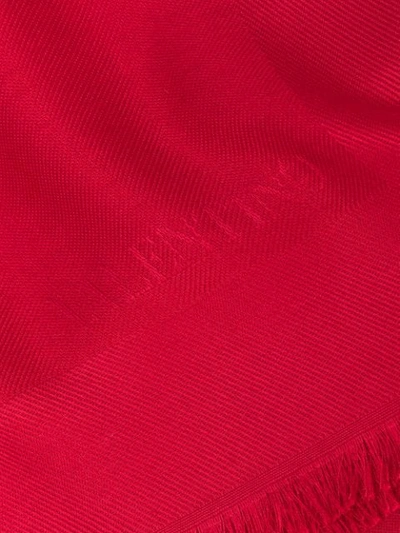 Shop Valentino Vlogo Signature Jacquard Shawl In Red