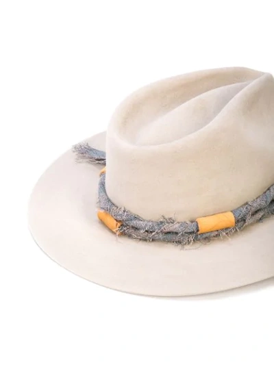 Shop Nick Fouquet Fedora Hat In Grey