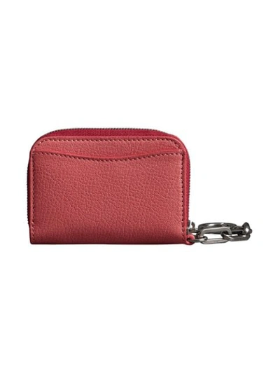 Shop Burberry Mini Wallet In Pink