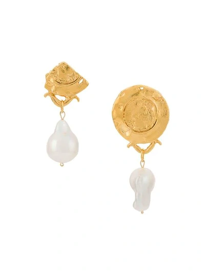 Shop Alighieri La Passione Di Napoli Earrings In Metallic