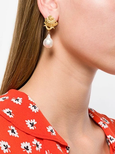 Shop Alighieri La Passione Di Napoli Earrings In Metallic