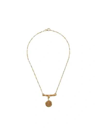 Shop Alighieri The Impossible Horizon Necklace In Gold