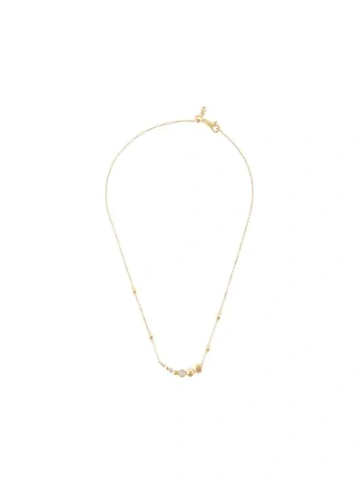 Shop John Hardy Dot Hammered Necklace In Gold