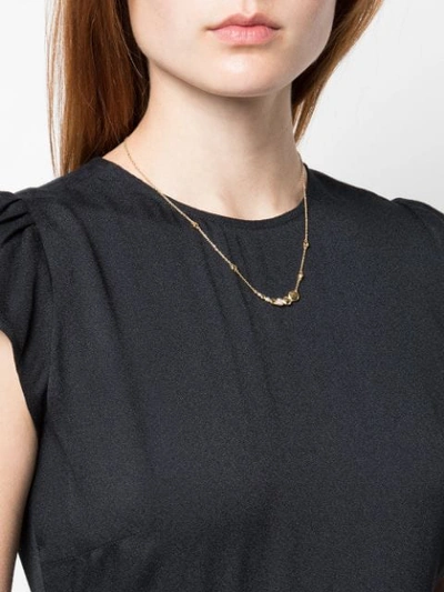 Shop John Hardy Dot Hammered Necklace In Gold