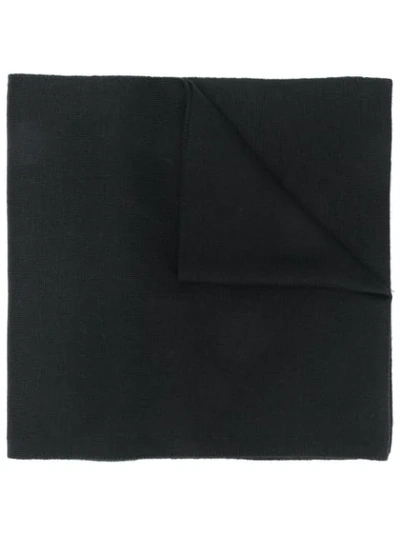 Shop Moschino Logo Bobble Hat Teddy Intarsia Scarf In Black