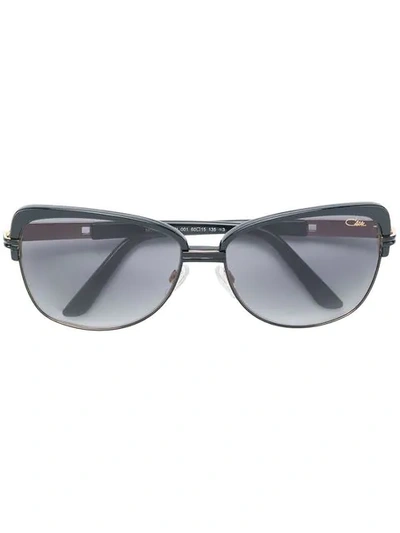 Shop Cazal Cat-eye Shaped Sunglasses In Black