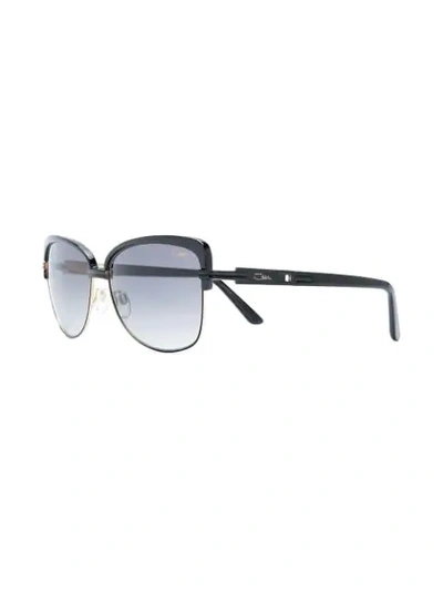 Shop Cazal Cat-eye Shaped Sunglasses In Black