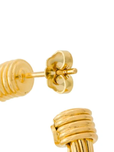 Shop Gas Bijoux Ariane Hoop Earrings In Metallic