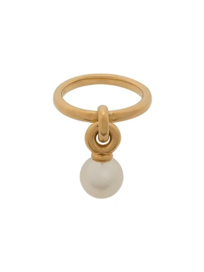 Shop Mulberry Grace Small Brass Ring In Gold