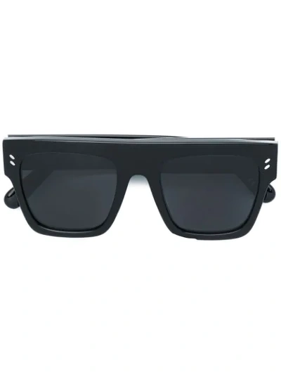 Shop Stella Mccartney Eyewear Retro Square Frame Sunglasses - Black