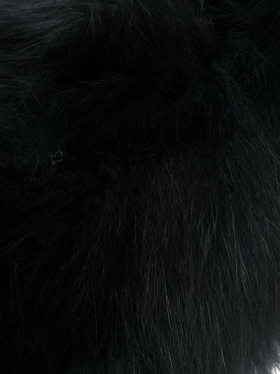 Shop Yves Salomon Knitted Fox Fur Snood In Black