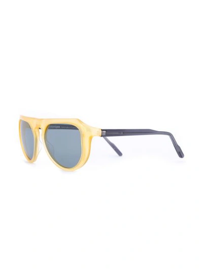Shop Courrèges Round Framed Sunglasses
