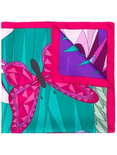 Shop Cha Val Milano Cha•val Milano Butterfly Scarf - Blue