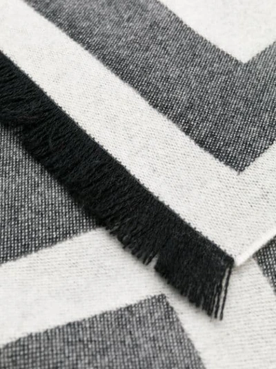 Shop Givenchy 4g Logo Scarf In Grey