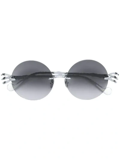 Shop Anna-karin Karlsson The Claw And The Nest Sunglasses In White