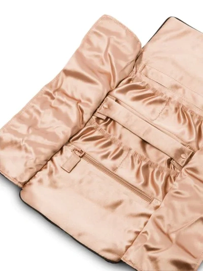 Shop Prada Nylon Bag With Jewelry Case In Grey