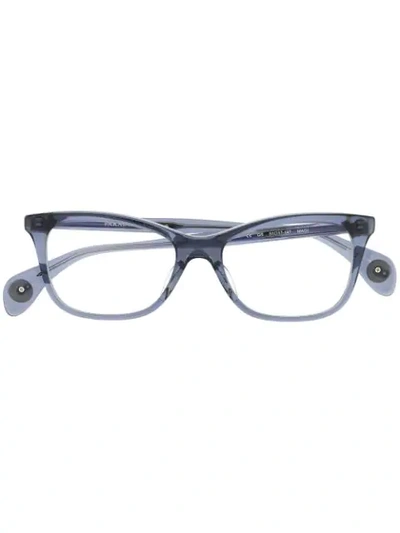 PARADIS COLLECTION RECTANGULAR FRAME GLASSES - 蓝色