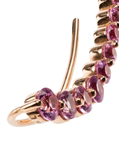Shop Anita Ko 18kt Rose Gold Floating Sapphire Earring