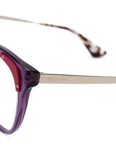 Shop Prada Eyewear Cat-eye Glasses - Pink