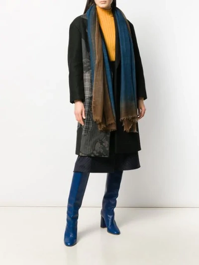 Shop Avant Toi Cashmere Scarf In Blue