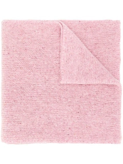 Shop Joseph Tweed Shawl Scarf In Pink