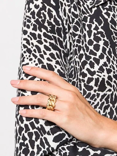 Shop Aurelie Bidermann Bronx Ring In Gold