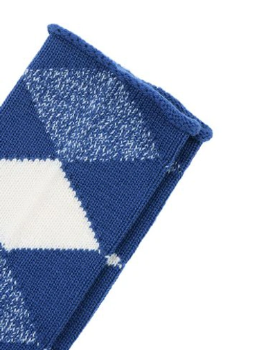 Shop Burberry Short Socks In Blue