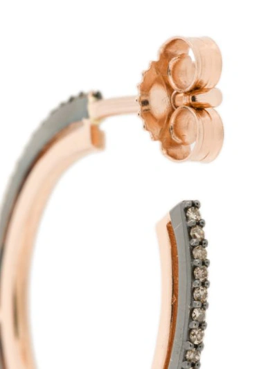 Shop Astley Clarke Small Icon Hoop Earrings In Metallic