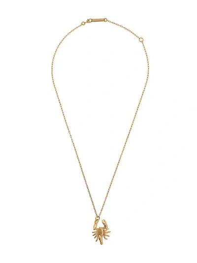 AMBUSH SCORPIO CHARM NECKLACE - 金色