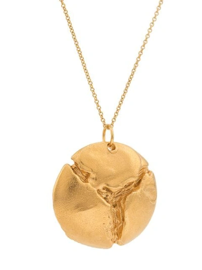 Shop Alighieri The Departing Day Necklace In Gold