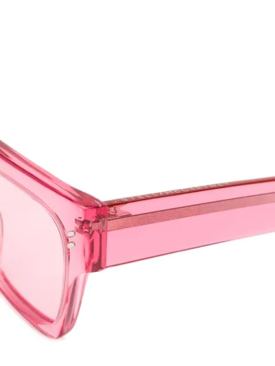 Shop Stella Mccartney Clear Framed Sunglasses In Rosa