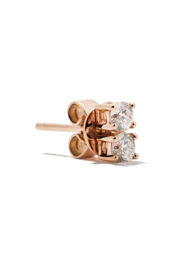 Shop Anita Ko 18kt Rose Gold 2 Dot Diamond Studs