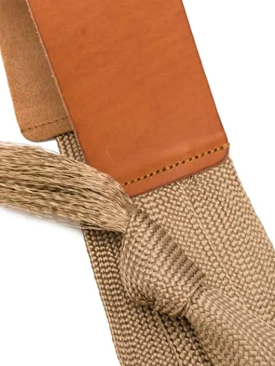 Shop Forte Forte Tied Detail Waist Belt In Brown