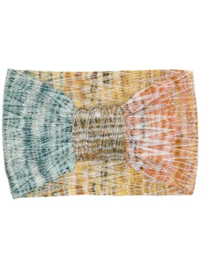 Shop Missoni Ruched Hairband In Multicolour