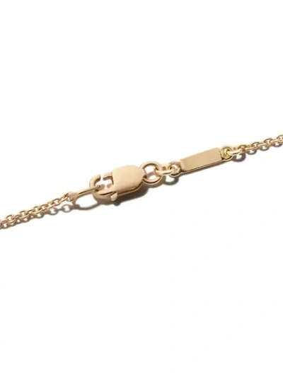 Shop Fairfax & Roberts 18kt Yellow Gold Cleopatra Diamond And Mother-of-pearl Pendant Necklace