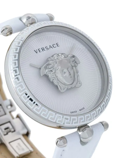 Shop Versace Palazzo Empire Watch In White