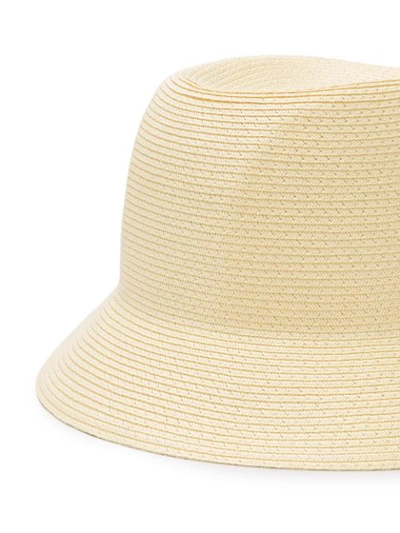 Shop Gucci Logo Trilby Hat In Neutrals