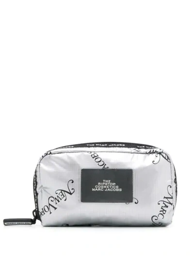 Shop Marc Jacobs The Ripstop Cosmetics Pouch In Metallic