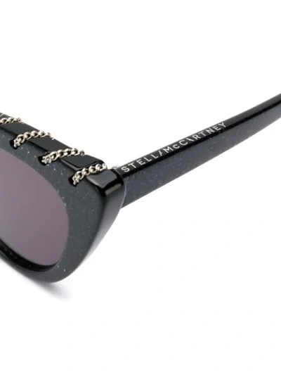 Shop Stella Mccartney Cat Eye Sunglasses In Black