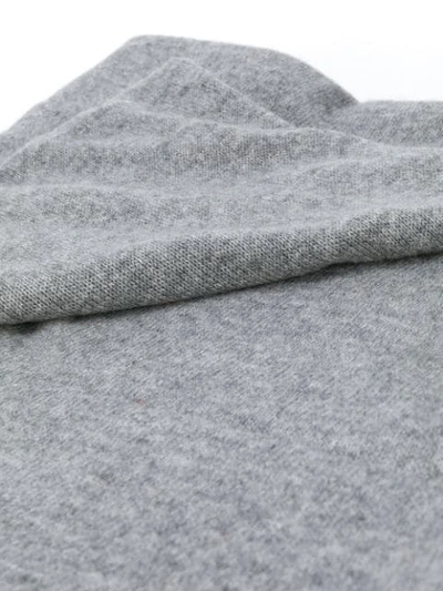 Shop Allude Fine Knit Scarf In Grey