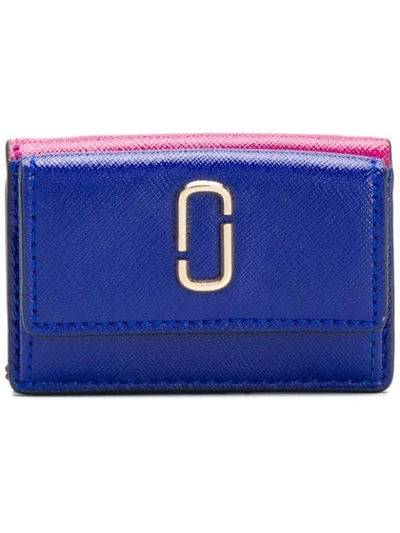 Shop Marc Jacobs Snapshot Mini Trifold Wallet In Blue