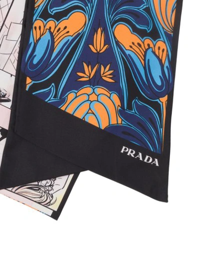 Shop Prada Double Match 55 Scarf In Pink