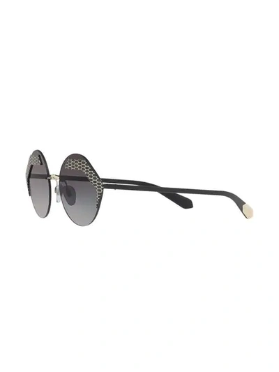 Shop Bulgari Serpenti Sunglasses In Black