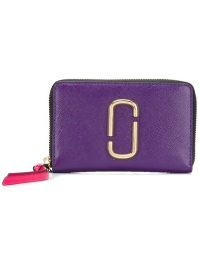 Shop Marc Jacobs Snapshot Compact Wallet - Purple
