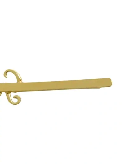 Shop Eshvi Goal Hair Pin In Gold