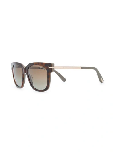 Shop Tom Ford Tracy Sunglasses In Brown