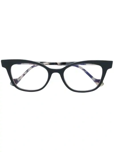 Shop Face À Face Cat Eye Glasses In Black