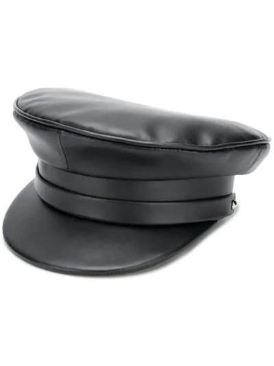 Shop Manokhi Biker Hat - Black